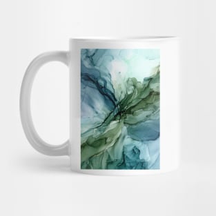 Nature Landscape Inspired Abstract Flow Painting 1 Mug